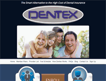 Tablet Screenshot of dentex.net